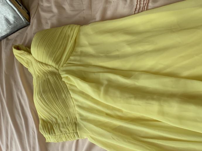 So I'm going to be wearing this long yellow dress for a wedding does anybody know what nail Polish color I should use with it?