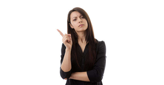 I'm right (of course,) so you are obligated to let me wag this finger at you!