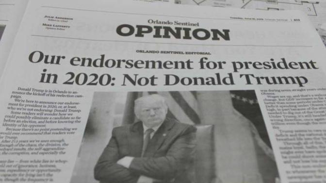 Is it Ironic that Orlando, Florida was the Trump reelection kickoff but does not support him at all?