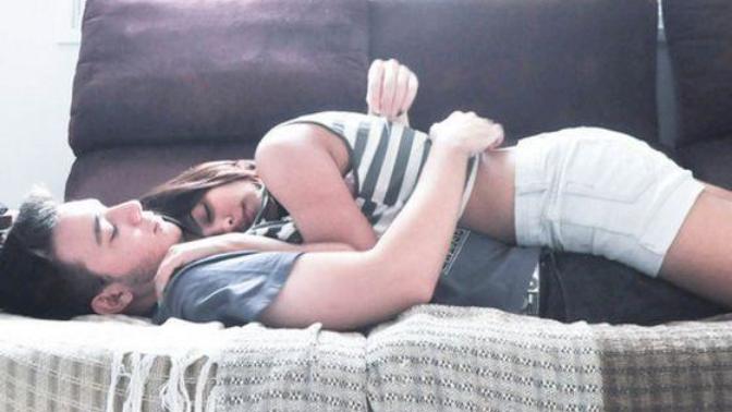 Is it okay for a 17 year old boy to cuddle with a 13 year old girl?