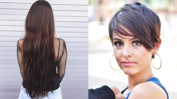 Guys, would you be okay if your SO chopped off all her long hair and went for a really short cut?