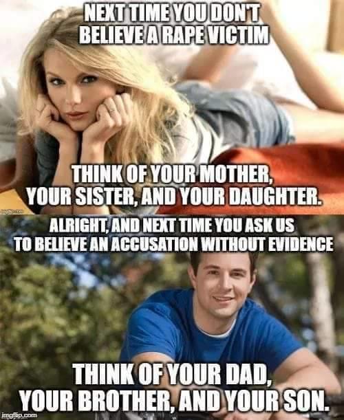 Which would be worse. Being raped or a false rape allegation that will put you in jail, cost your job, lose u your wife& kids and brand until you die?