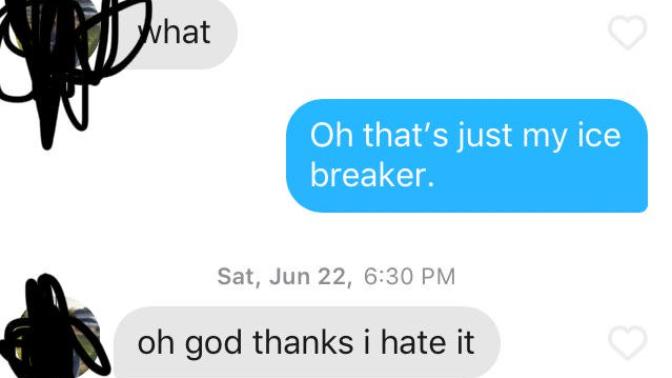 What am I doing wrong with my Tinder messages?