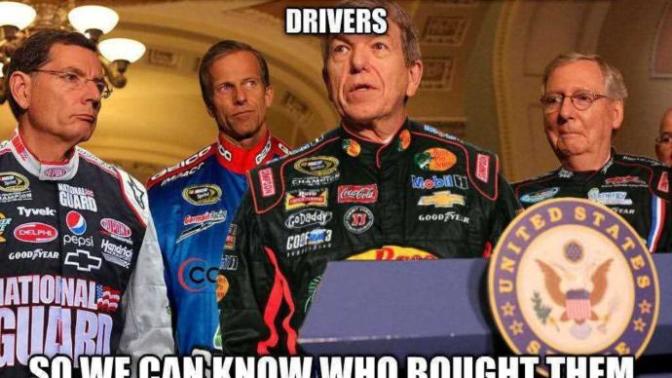 What do you think about politicians showing off the brands that bought them like an athlete or a team does?