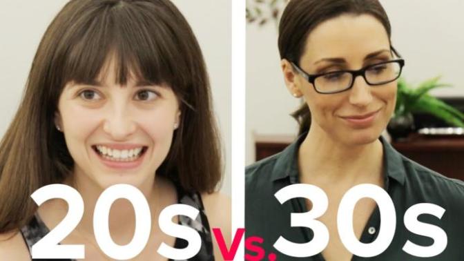 What are the characteristic differences between 20 and 30 years old?