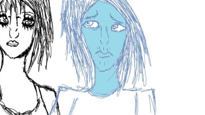 What do you think of this shitty MS Paint drawing of Kurt Cobain and Courtney Love?