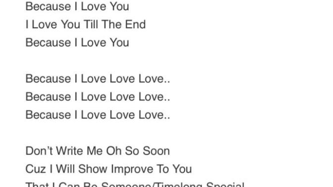 What do y’all think about this lyrics?