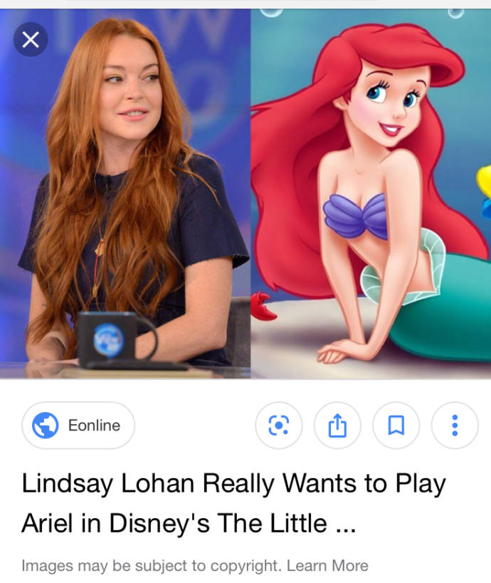 Do you think Lindsay Lohan should play Ariel?