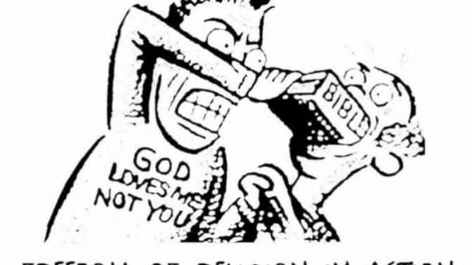 If I were to shove my religion down your throat, how would you react to it?