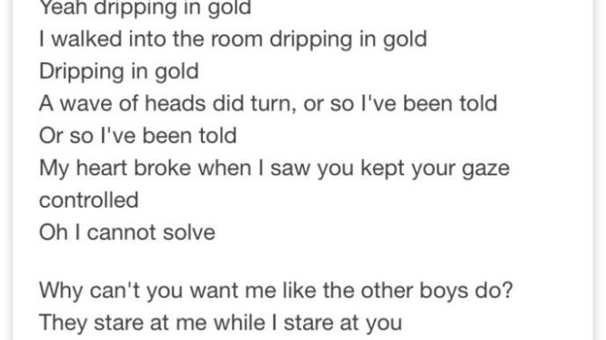 What Do You Think Of These Song Lyrics?