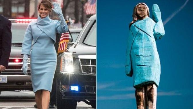 What do you think of Melania Trump's statue in Slovenia?