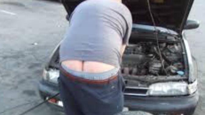 Why do many fat men always have their butt cracks showing? Even more than fat women?