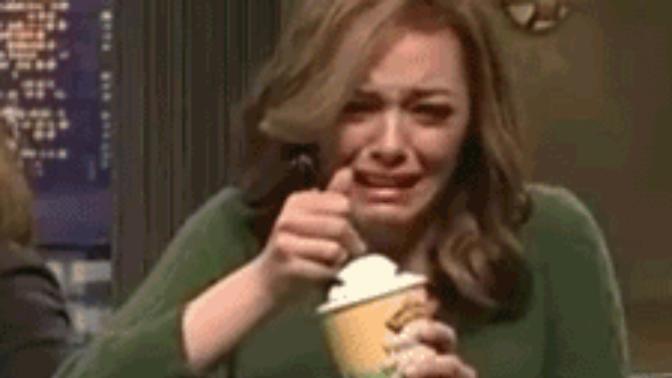 Hey Girls! How many of you eat ice-cream when you're depressed?