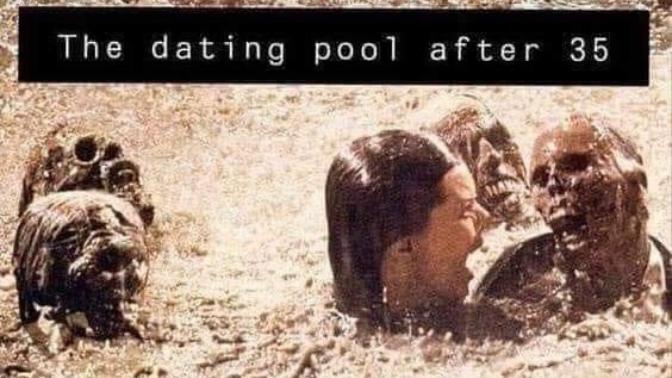 Dating pool after 35. Is the picture below true or false?