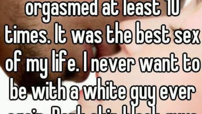 Why white men must never date a women who has been with a black guy?