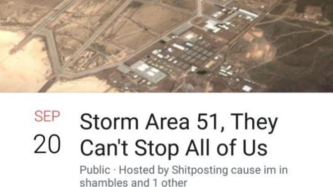 What do you think of the people that are planning to storm area 51?