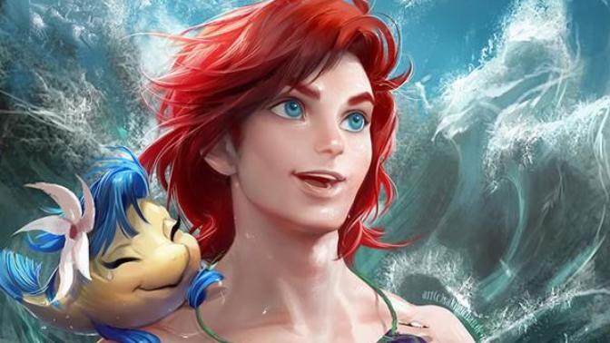 Halle Bailey as Ariel MALE VERSION time to ruin your childhood?