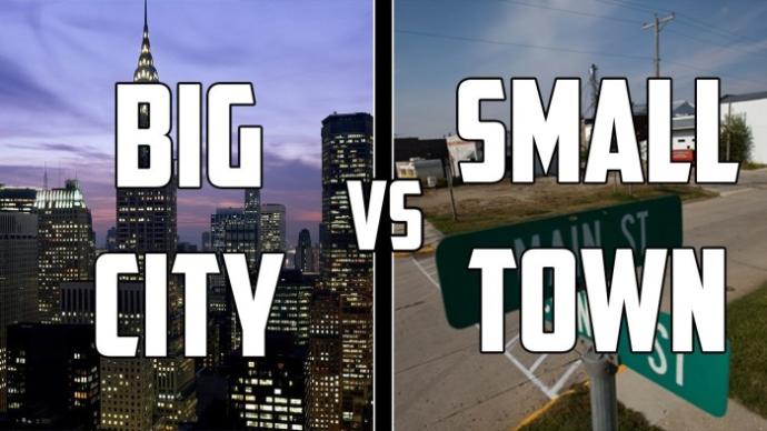 What's the difference between a town and a city?