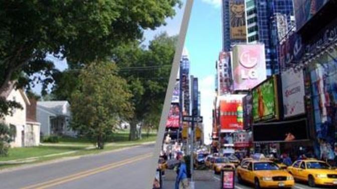 What's the difference between living in a small city and a big city?