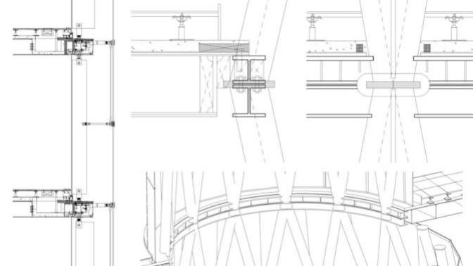 [architecture/structural] Sendai Mediatheque how does the structural floor connect with the tubes?