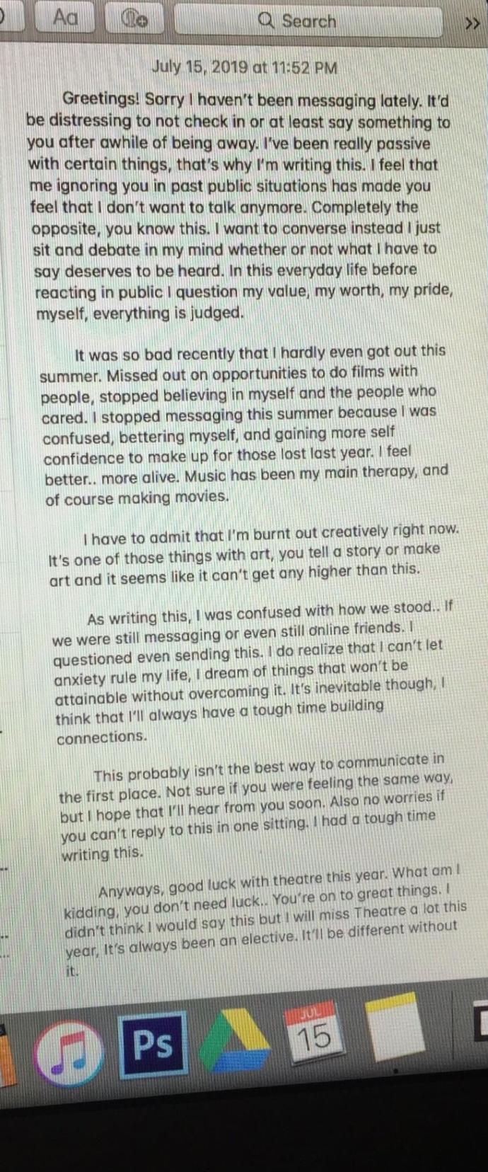 I wrote this letter TO a guy that I’ve been GIVING mixed signals to?