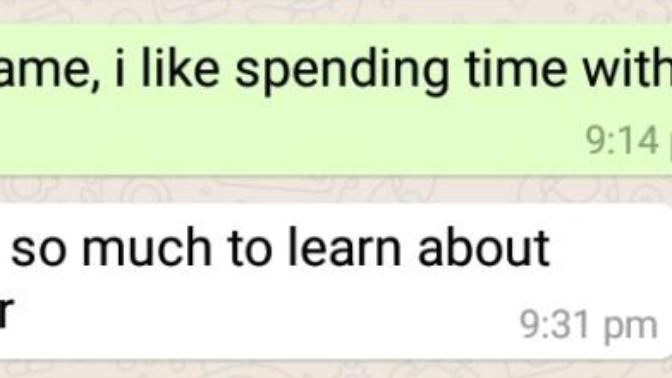Was he pushing me back or am I over thinking?