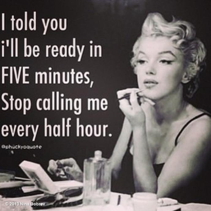 Do you agree women take too long to get ready?