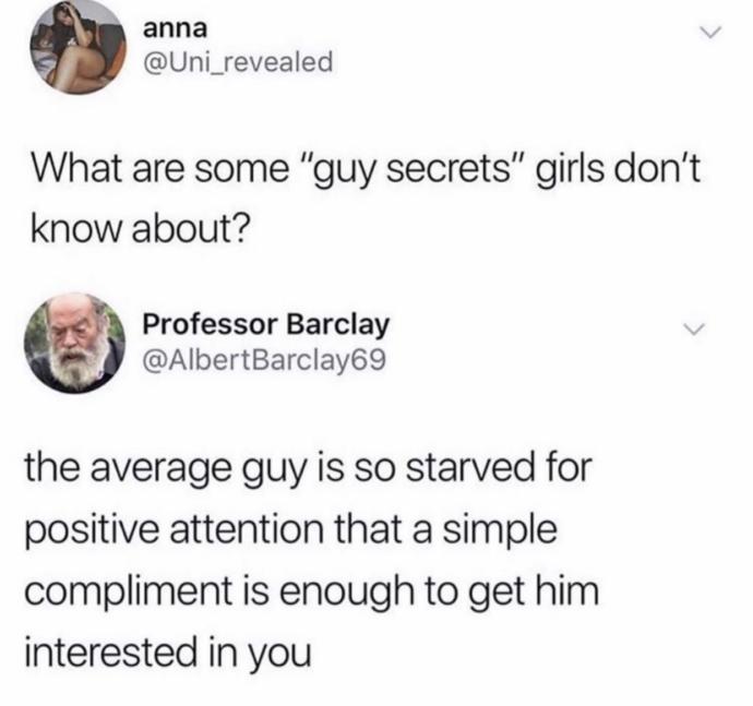 Is a simple compliment enough for a guy to get him interested in you?