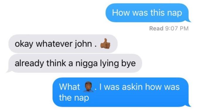 My dumb friend?
