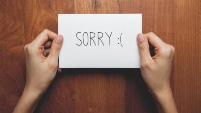 You accept my apology?
