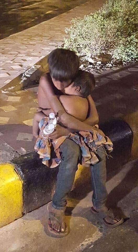 What would you do if you saw a random homeless kid outside? Would you help them? Or would you just walk past them?
