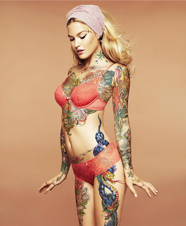 Come on, tats on boobs? That is sacrilege!