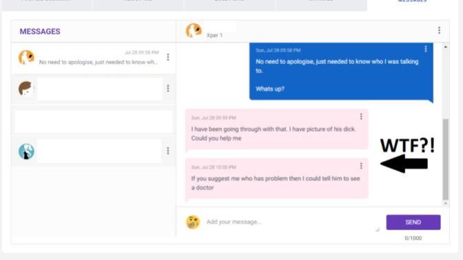 Have you ever received a creepy or just down right weird message over DMs on here?