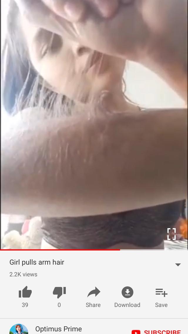 Hairy arms with girls?