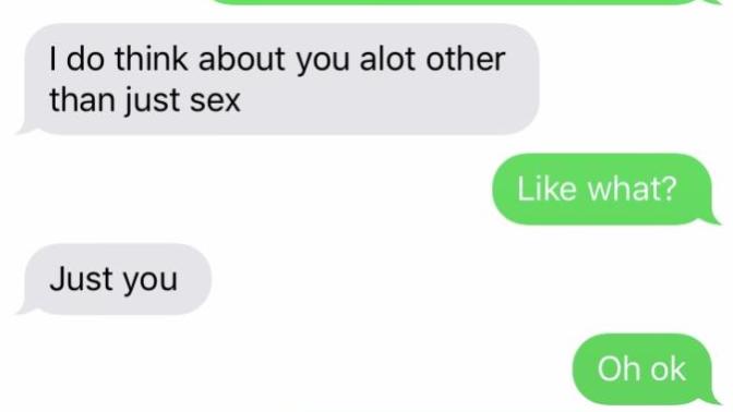 What does it mean when a guy says he thinks about you a lot?