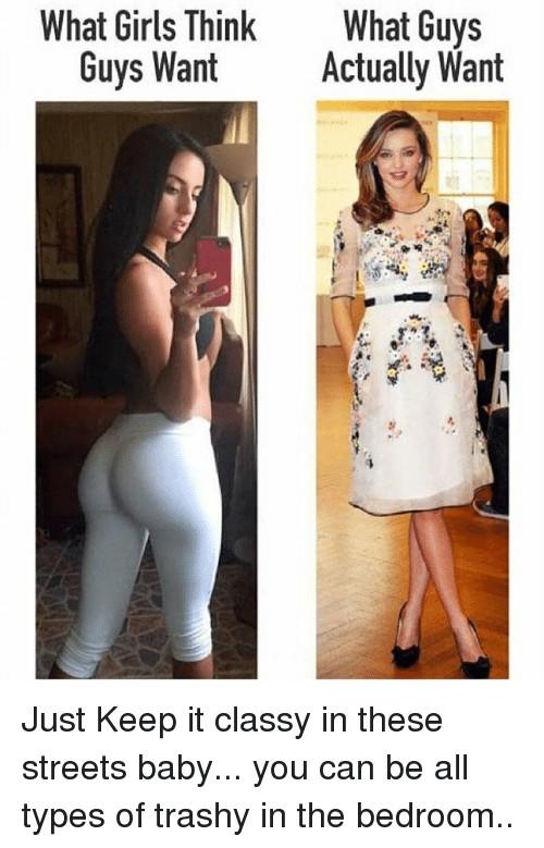 Do men prefer the nasty or the classy gal?