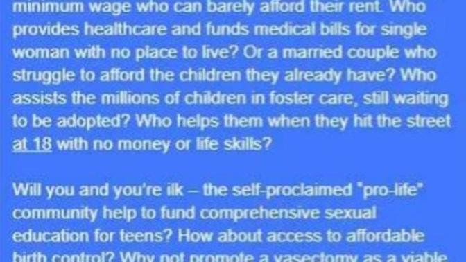 Pro-lifers, can you, using the provided image, explain what you would personally do for children if your side ever won the argument?
