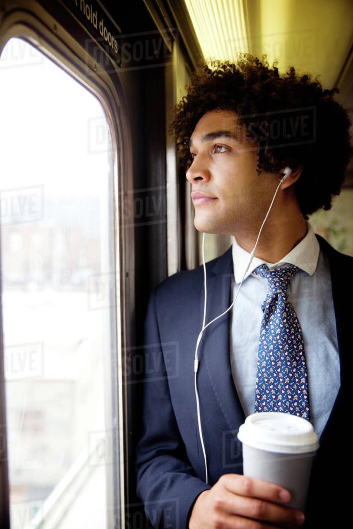 Is it weird to wear suits while taking public transportation?