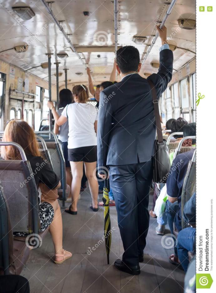 Is it weird to wear suits while taking public transportation?
