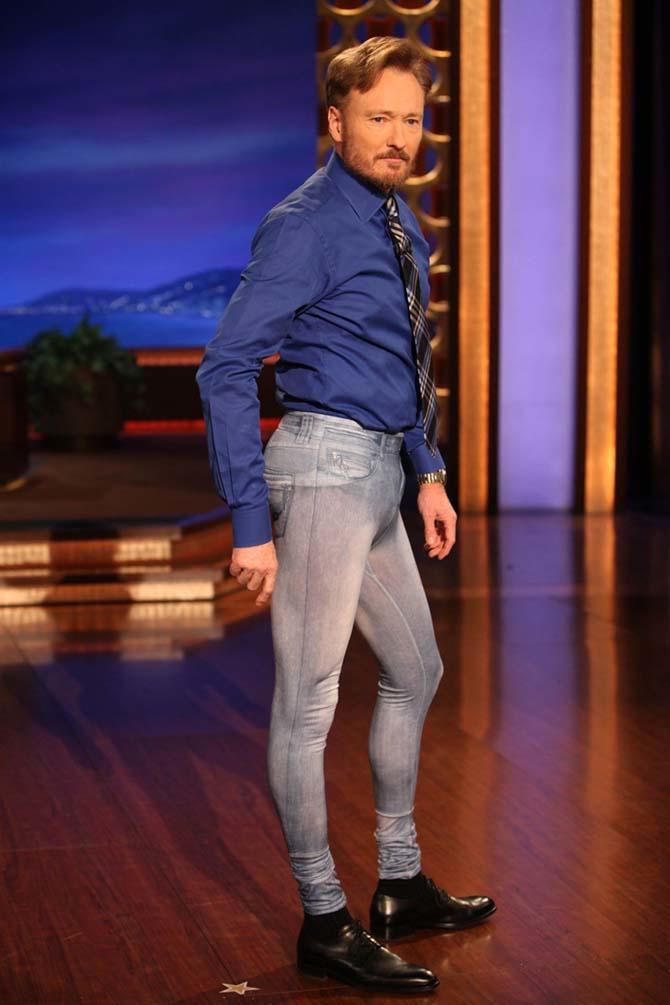 So you have a chuckle when you see men in skinny jeans?