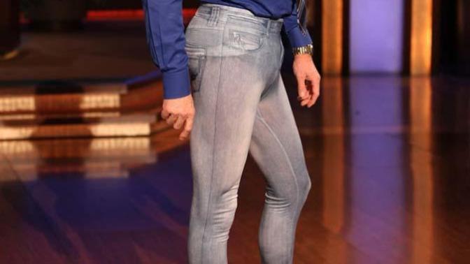 So you have a chuckle when you see men in skinny jeans?