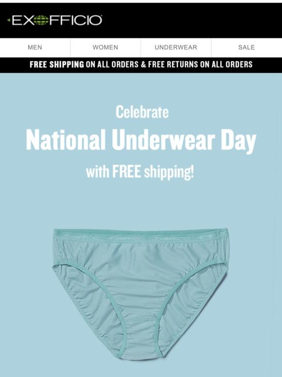 TODAY'S THE BIG DAY!: Have you started celebrating NATIONAL UNDERWEAR DAY yet?