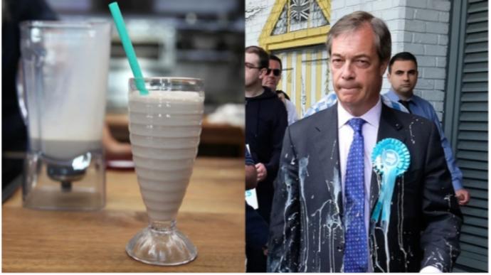 How can the UK still say they don't have a milkshake throwing problem?
