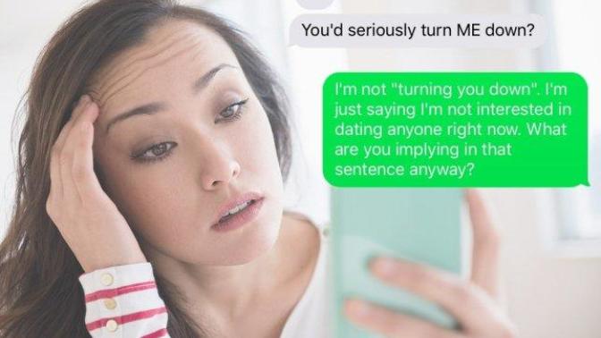How come some people get upset when you reject them?