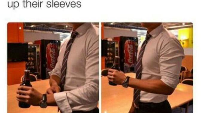 Do guys get hotter when they roll up their sleeves?