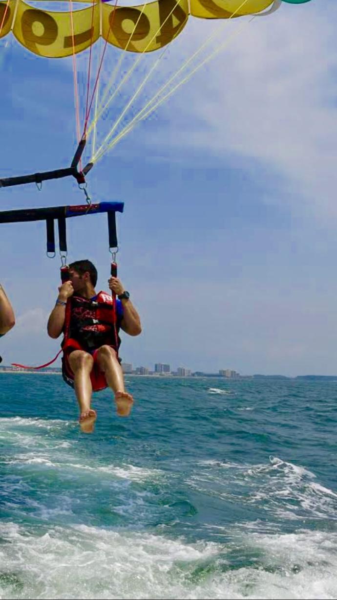 Parasailing Over 🦈 Infested Water?