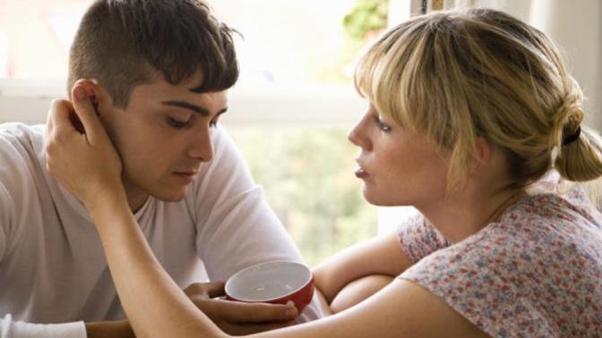 How do I get my boyfriend to feel more comfortable around me?
