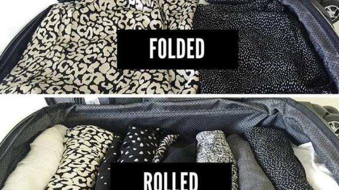 Do you like rolling or folding clothes when packing?