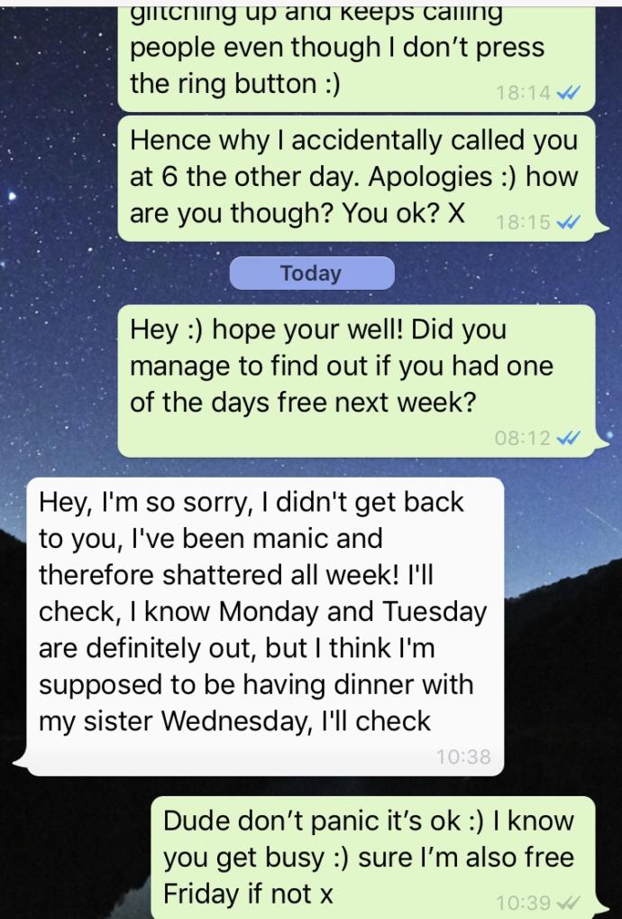 He doesn’t want to meet me does he?