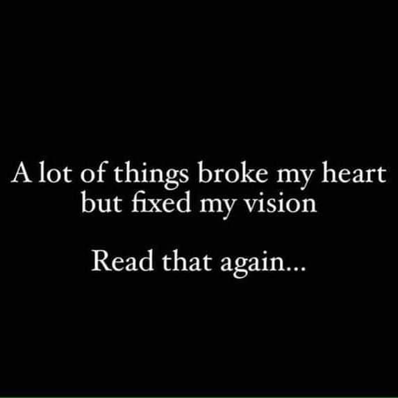 Do you ever see the positives in heartbreak?